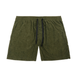 CORDUROY SHORTS IN FOREST GREEN